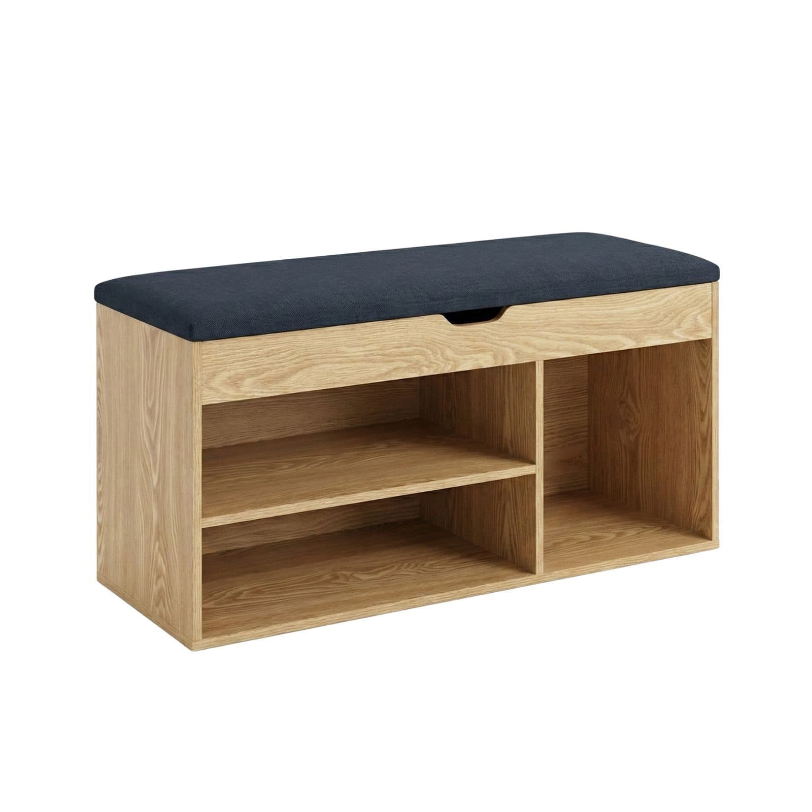 BOXIMO Schuhschrank TRIA mit Sitzfläche Braun - Bild 2
