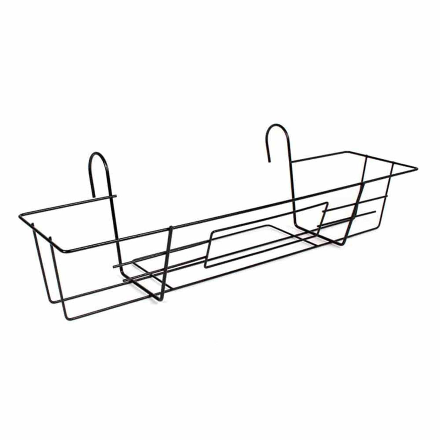 Jardifer Blumenkastenhalter Metall-Balkonkastenhalter Schwarz