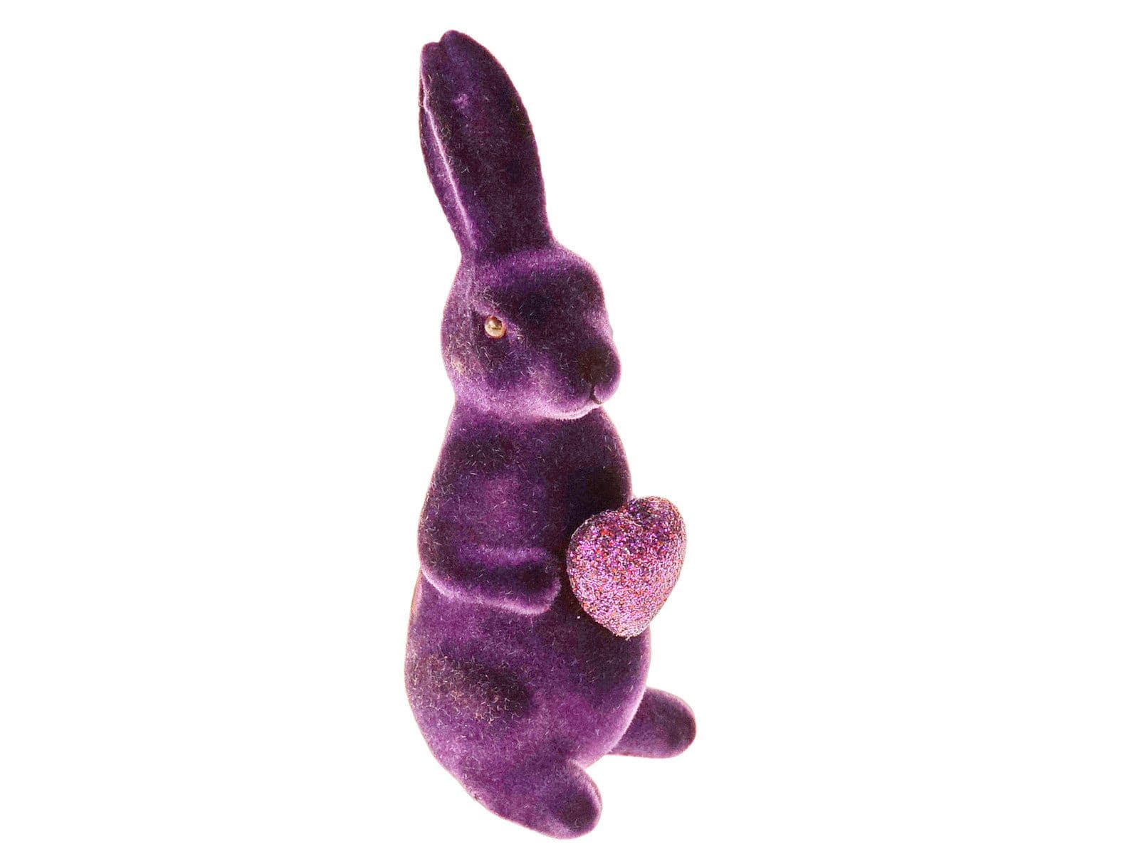 Werner Voß Dekofigur Hase mit Herz Lilafarben