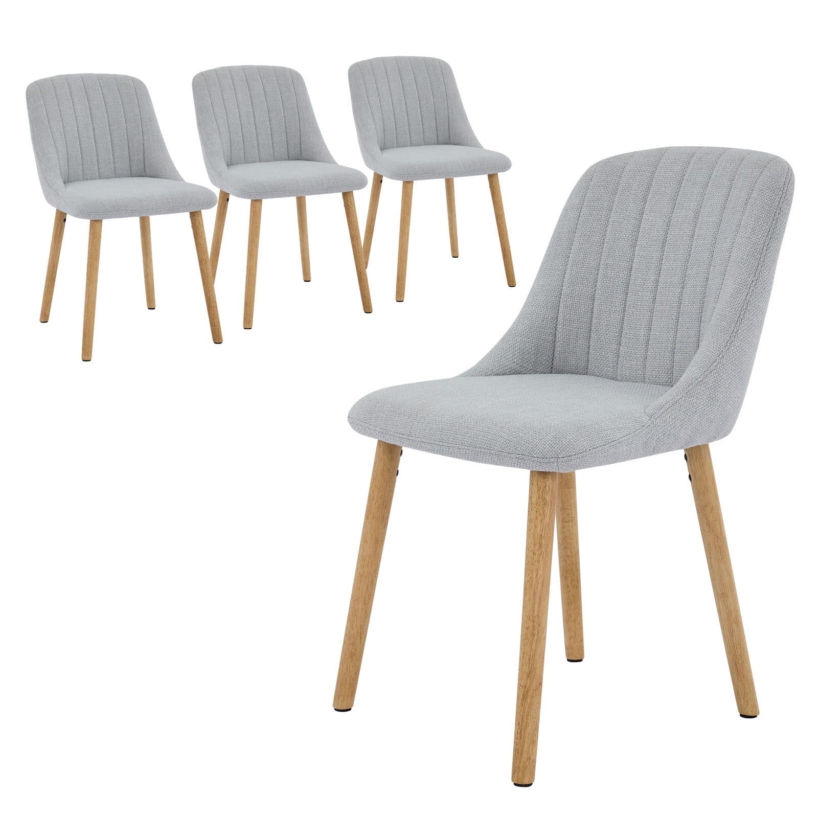 GarveeMore Esszimmerstuhl Set 4er Grau Moderner Küchenstuhl - Bild 2