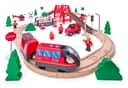 Woodyland Spielzeug-Eisenbahn 92110 Eisenbahnset 60-teilig Bild 2