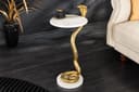 riess-ambiente Beistelltisch WILDLIFE COBRA Gold Weiß Marmor Bild 2