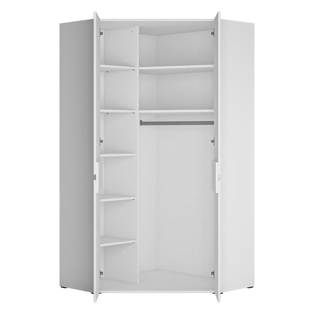 Jugendzimmer Kleiderschrank weiß matt