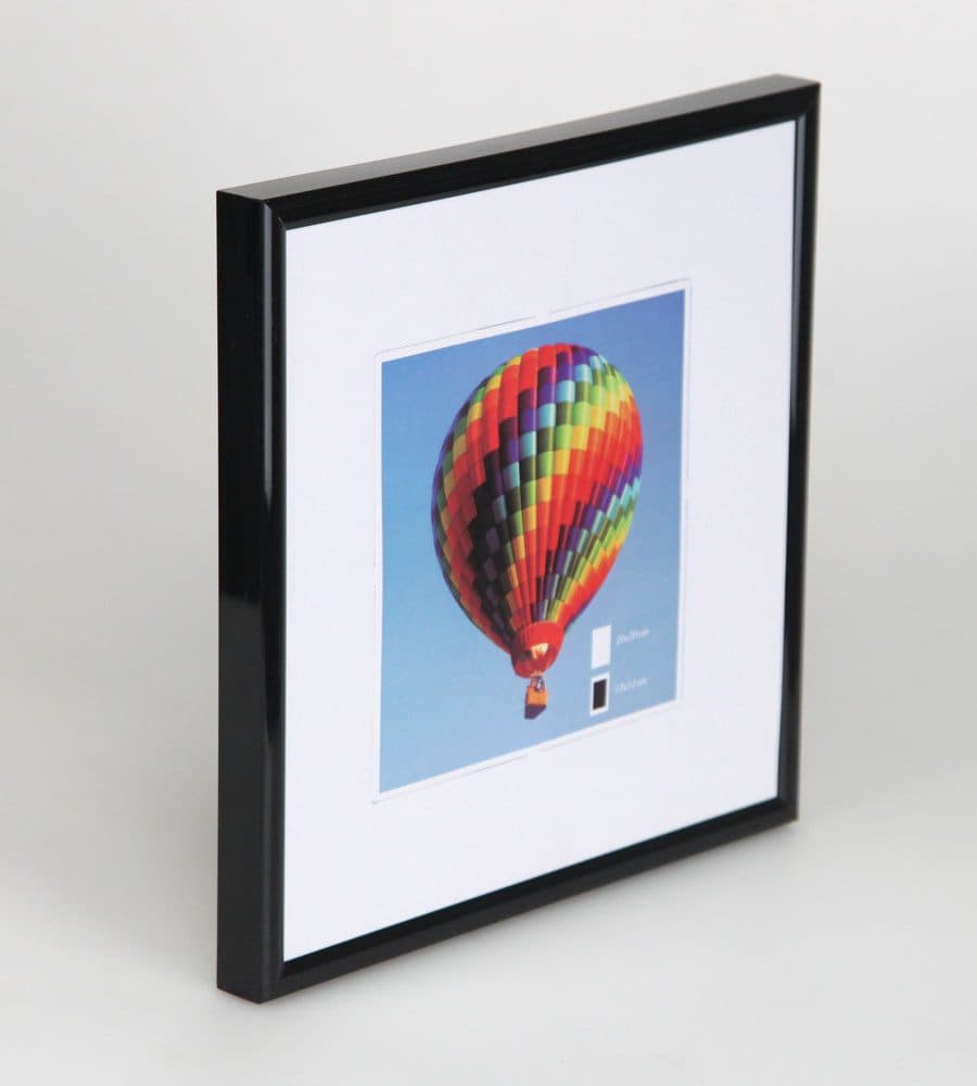 IDEAL TREND Bilderrahmen Quadratisch 40x40 cm Schwarz Kunststoff - Bild 2