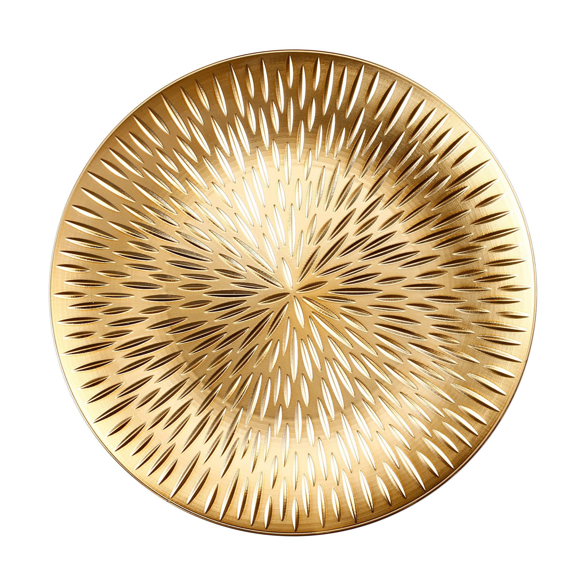 MAGIC by Inge Dekoteller 33cm Kunststoff Strahlenmuster Gold