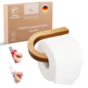 HENNEZ Toilettenpapierhalter "Evan" Akazie Modern Selbstklebend Bild 2