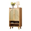 Refined Living Highboard mit Rattanfront und offenen Fächern Natur Bild 2