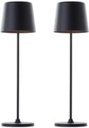 Brilliant LED Tischleuchte Kaami 2er-Set Schwarz Dimmbar Akku Bild 2