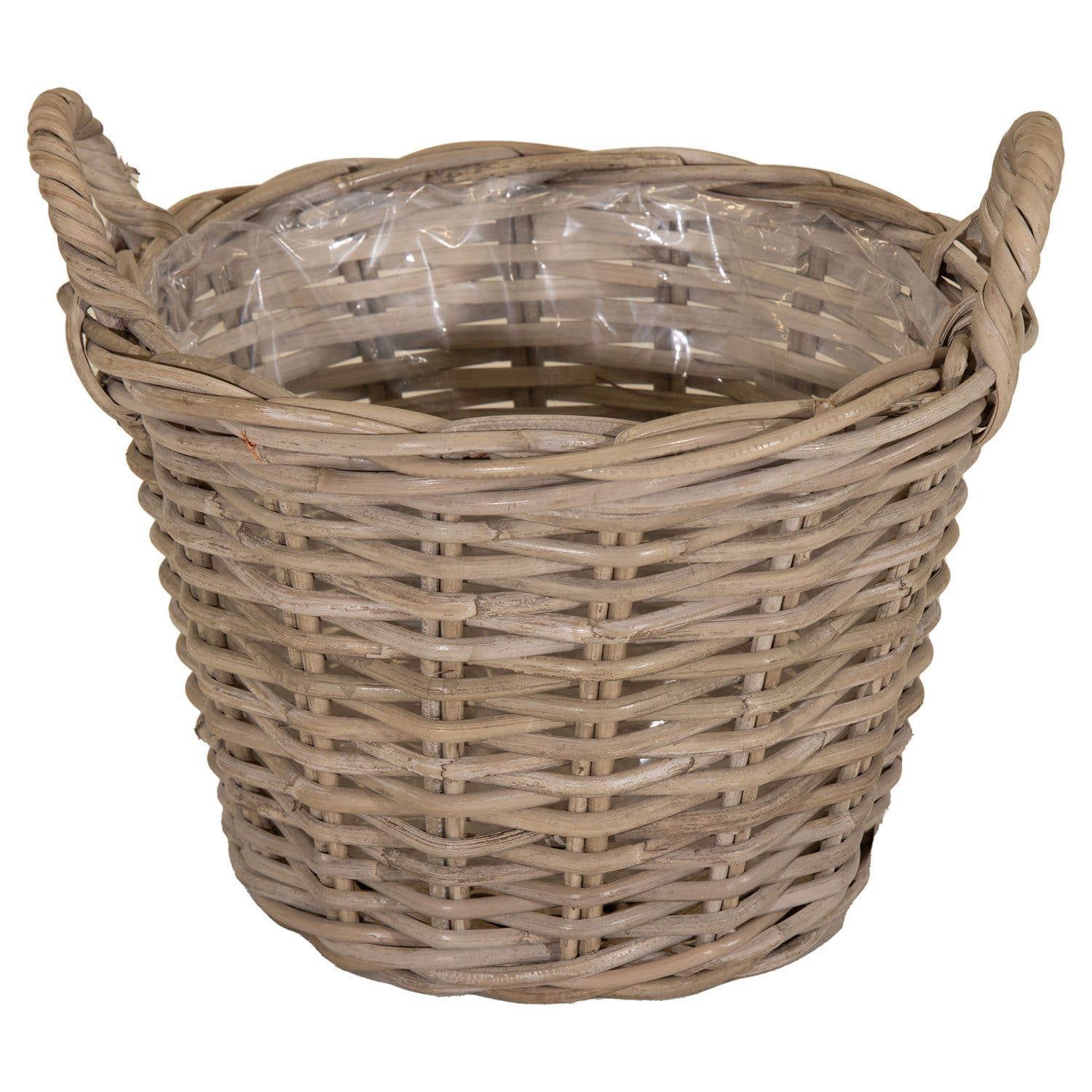 colourliving Weidenkorb "Potato" mit Henkel und Folieneinsatz Braun - Bild 2