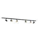 Qazqa Schienensystem Iconic Jeana 6-flammig Schwarz GU10 Bild 2