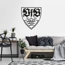 VfB Stuttgart Wandtattoo Schwarz - Offizielles Wappen Logo 1893 Bild 2