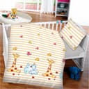 Bestgoodies Kinderbettdecke + Kopfkissen Set 100x135cm Baumwolle Polyester Bild 2