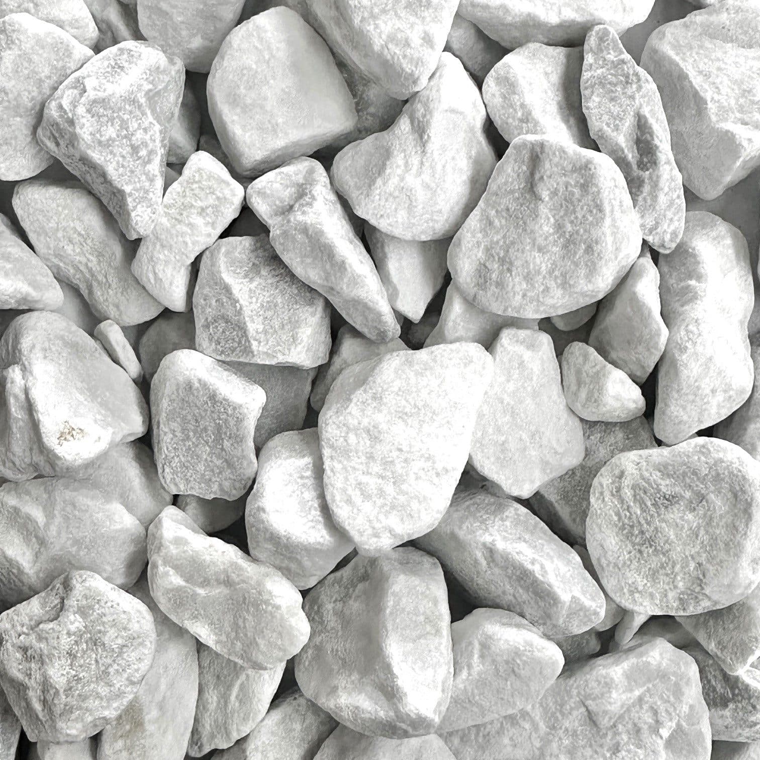 Eurosand Natursteine gebrochen Marmor Weiß 20-40 mm 1 kg - Bild 2