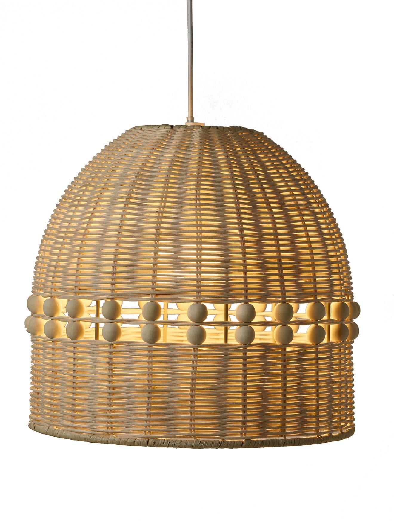 vertbaudet Rattan-Lampenschirm HOLZPERLEN Kinderzimmer