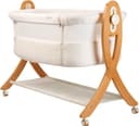 BabyGo Beistellbett SideBySide 2-in-1 Wiege Beige/Weiss Bild 2