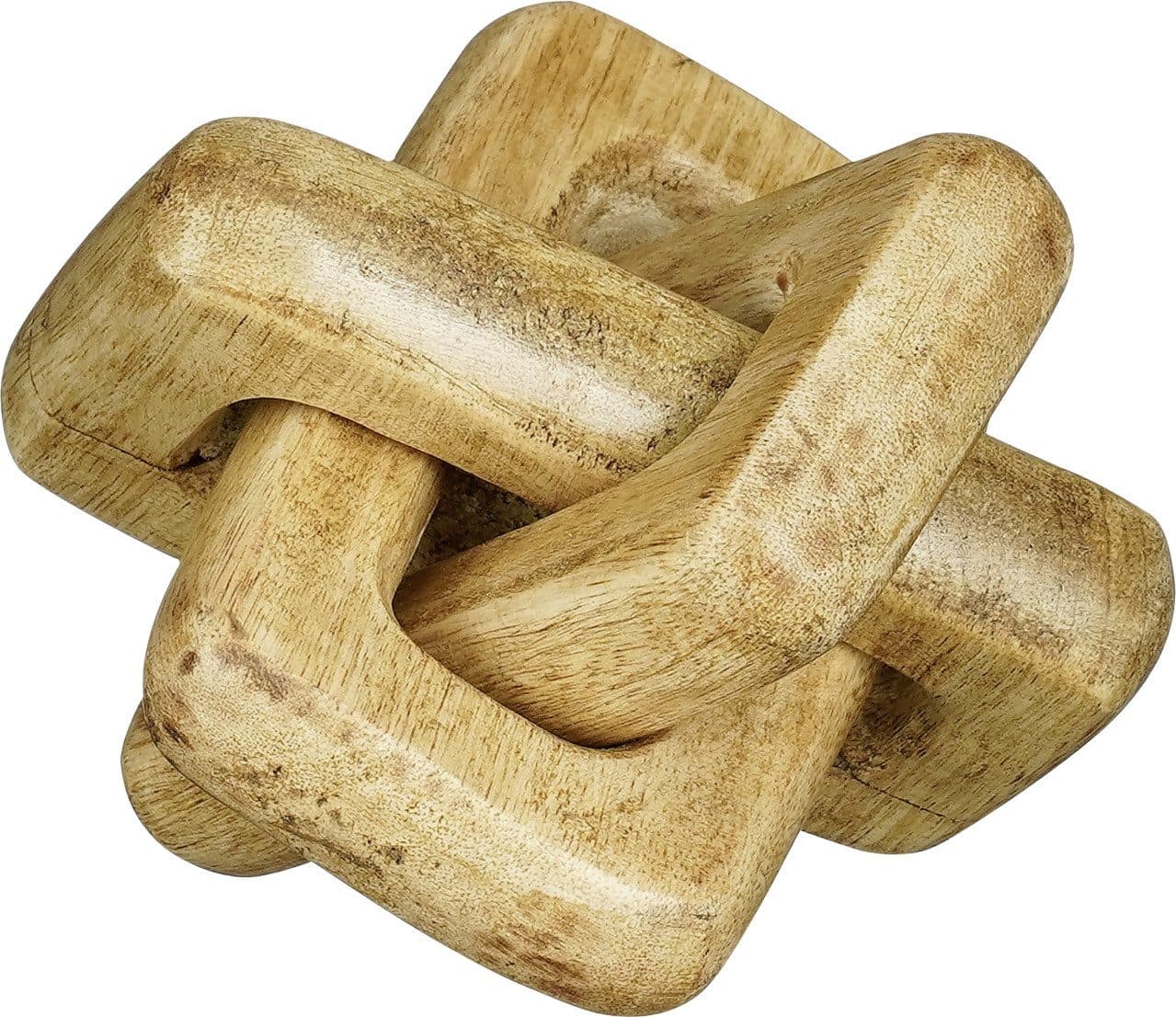 Mica Decorations Deko Figur Knoten braun Mangoholz