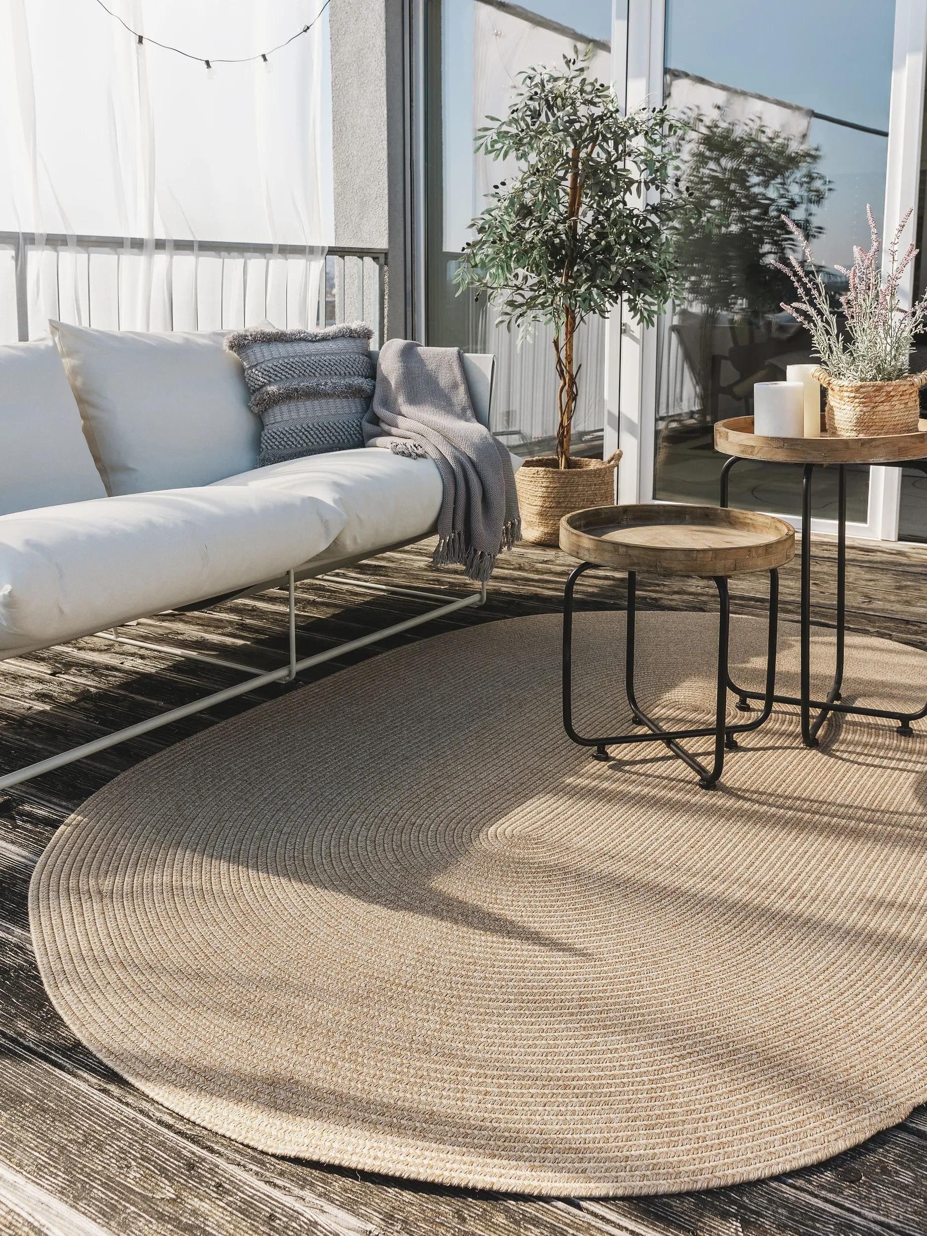 benuta Outdoorteppich Nandi Oval Beige - Bild 2