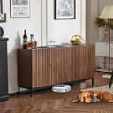Flieks Sideboard 3 Türen Eichefarbe mit verstellbaren Böden Bild 2
