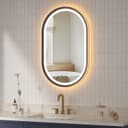 Ovaler LED-Badspiegel in modernem Design Bild 2