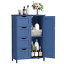 VASAGLE Badmöbel-Set Badezimmerschrank Beistellschrank 4 Schubladen Bild 2