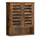 VASAGLE Hängeschrank Badezimmerschrank höhenverstellbarer Einlegeboden Braun Bild 2