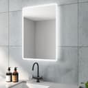 AQUABATOS Badspiegel LED Spiegel Beleuchtet Wandspiegel 70x50 cm Kaltweiß 6400K Bild 2