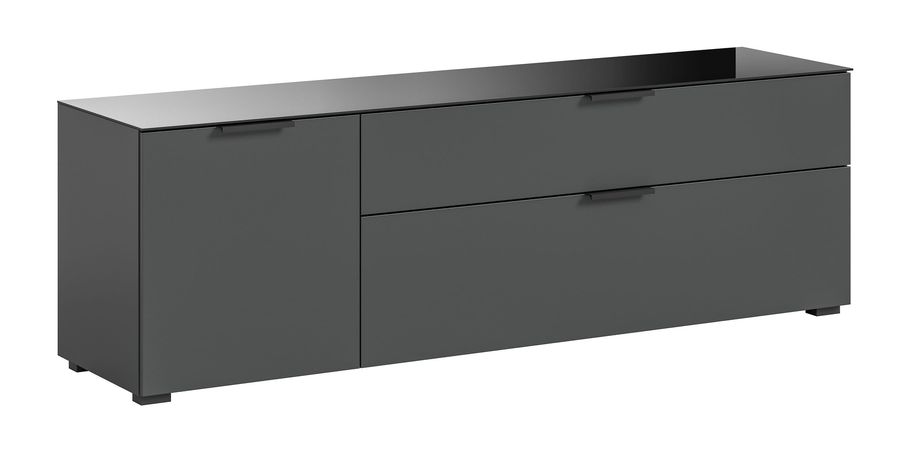 xonox.home Kommode Anthrazit Softclose Glasabsetzung Modern - Bild 2
