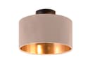 TRIO Leuchten LED Deckenleuchte Beige Samt Dimmbar Warmweiß Bild 2
