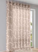 HEINE HOME Gardine taupe-weiß 2er-Set Polyester Bild 2