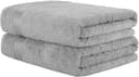 HAMMETEX Saunatuch 2er Set Hellgrau Frottier 80x200cm Bild 2