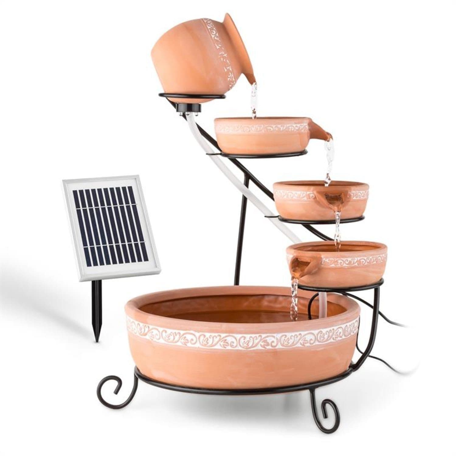 Blumfeldt Empoli Kaskadenbrunnen Terrakotta Solar LED - Bild 2