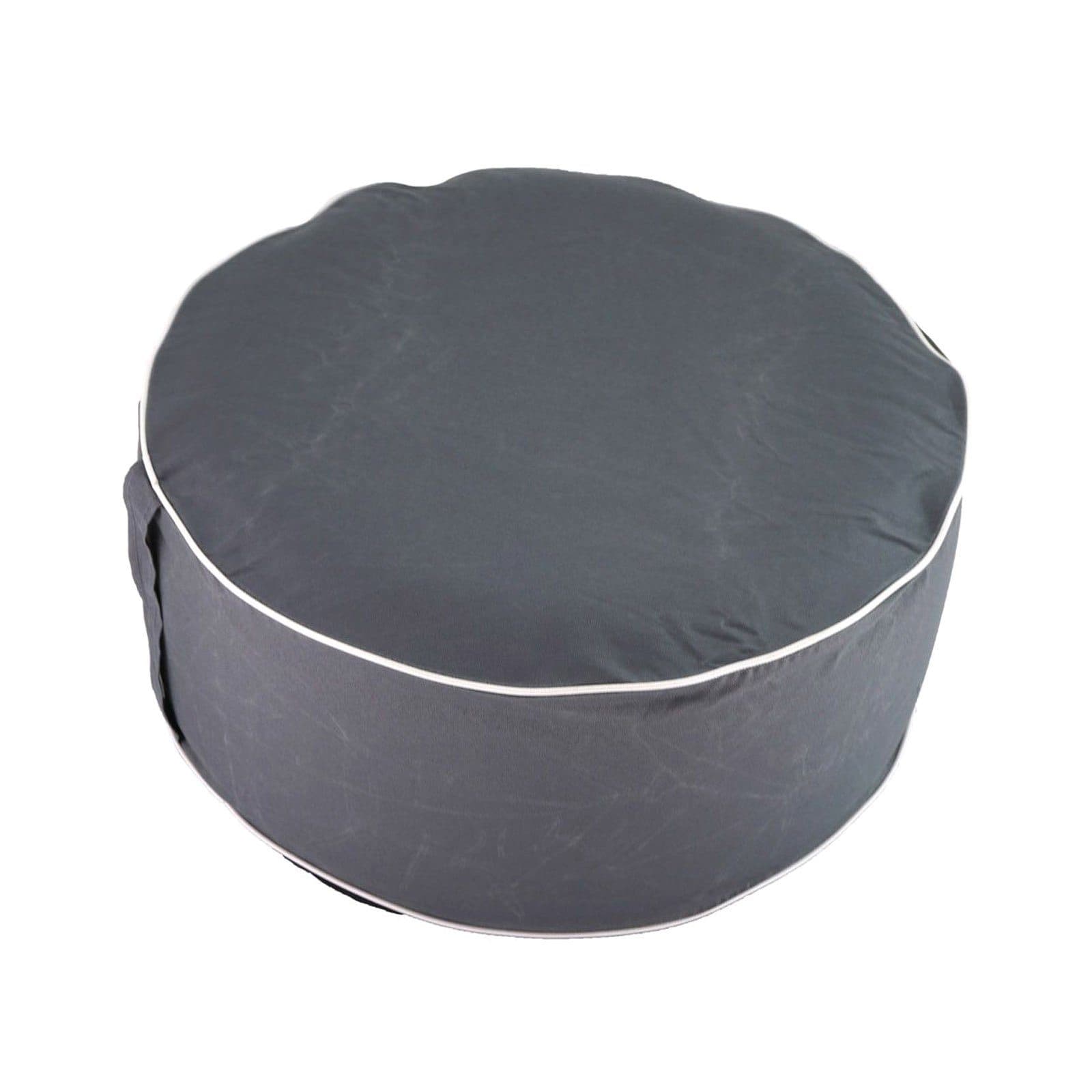 HAC24 Aufblasbarer Pouf Grau Outdoor Sitzhocker
