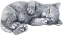 Stone and Style Gartenfigur Frostfeste Steinfigur Katze Minka schlafend Grau Bild 2