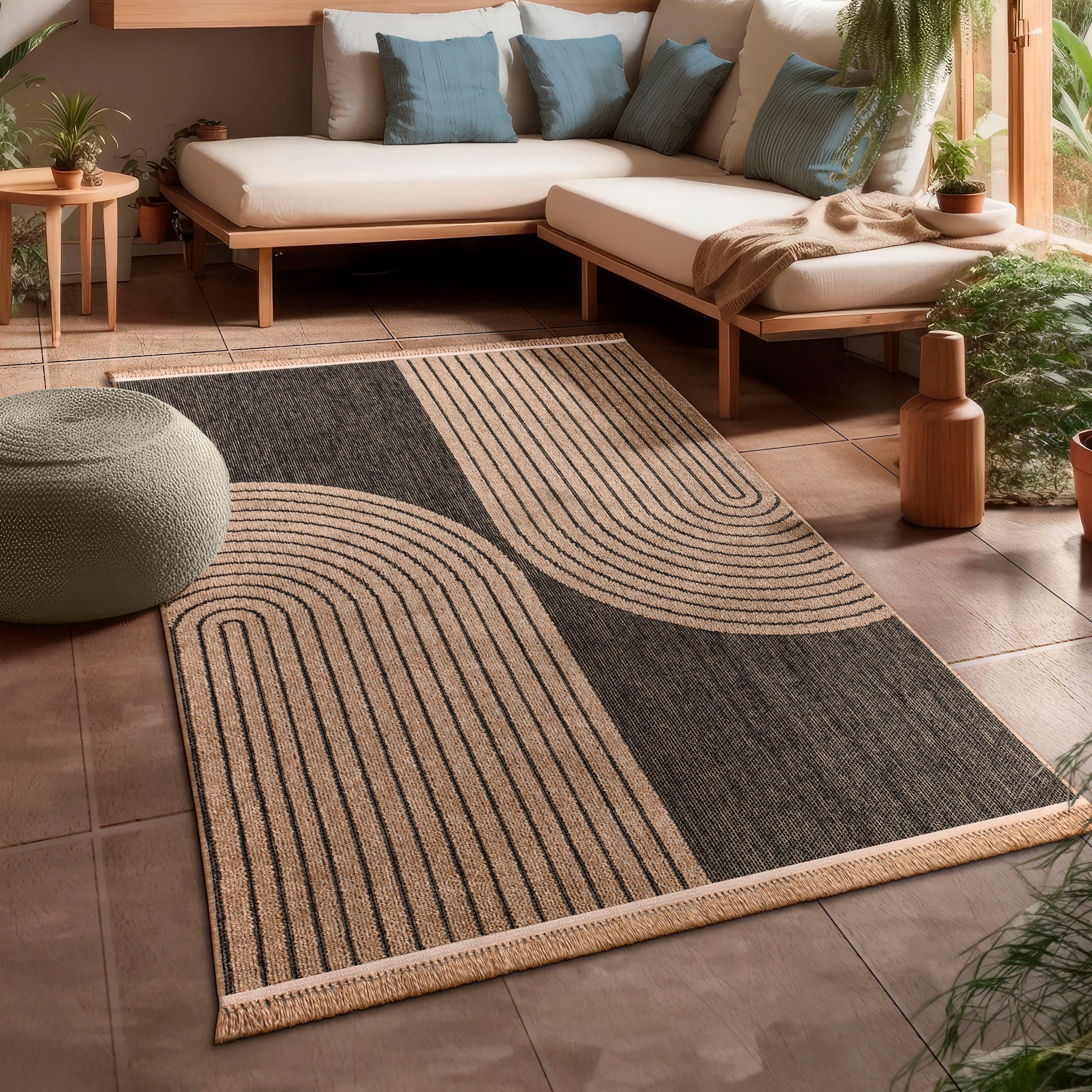 PACO HOME Teppich Cologne 493 Anthrazit Polypropylen Outdoor - Bild 2