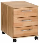 VOGL Toronto Rollcontainer 3 Schubladen Kernbuche Braun Bild 2