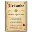Tigerlino Poster Bester Papa Urkunde Geschenk Bild 2