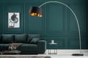 riess-ambiente Bogenlampe FORMA 215cm Schwarz/Gold Modern Design Bild 2