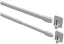 INTERDECO Vitragestange Geno ausziehbar Weiß 2 Stk Bild 2