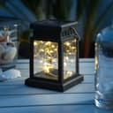 MARELIDA LED Solar Mini Laterne Schwarz mit Dämmerungssensor Bild 2