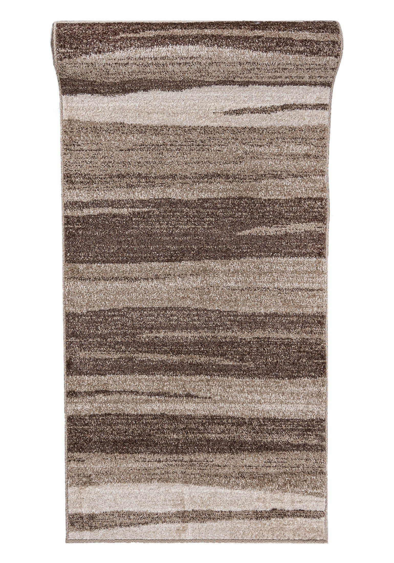 Mazovia Läufer Flurläufer Modern für Vorzimmer, Küche - Beige, 70 x 100 cm, Kurzflor, Meterware, Höhe 10 mm - Bild 2