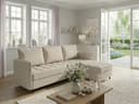 DOREL HOME Ecksofa LINDHUS L-Form Beige Chenille Stauraum Bild 2