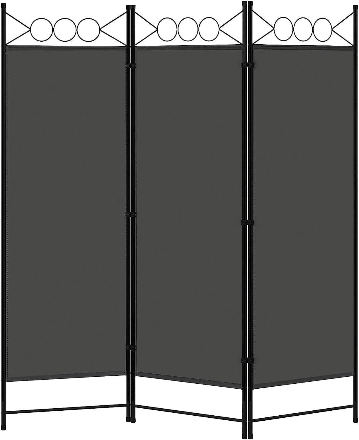 Woltu Paravent Raumteiler Sichtschutz Klappbar Dunkelgrau
