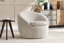 riess-ambiente Drehsessel ALPINE beige Strukturstoff 360° drehbar Bild 2