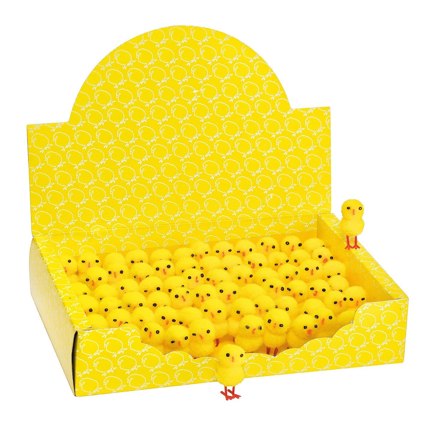 VBS XXL Pompon-Küken 72 Stück Gelb