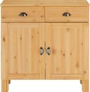 Home affaire Unterschrank Oslo Massivholz Beige 2 Türen 2 Schubladen Bild 2