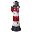 Fachhandel Plus Leuchtturm Roter Sand Solar LED blinkend Maritime Garten Dekoration Bild 2