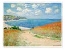 Posterlounge Wandbild Strandweg durch den Weizen bei Pourville Claude Monet Bild 2