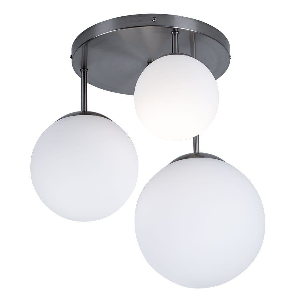 GLOBO LIGHTING Kugelleuchte Deckenlampe Glas satiniert 3x E27 - Bild 2