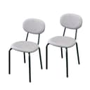 HTI-Living Esszimmerstuhl Anella Cappucchino 2er-Set Leinenoptik Bild 2