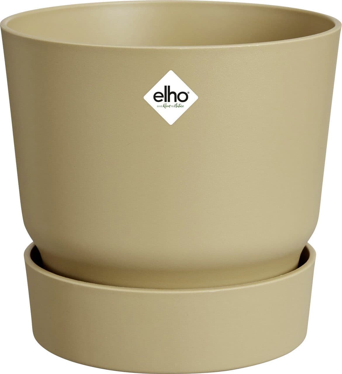 Elho Übertopf Greenville Beige mit Wasserbehälter